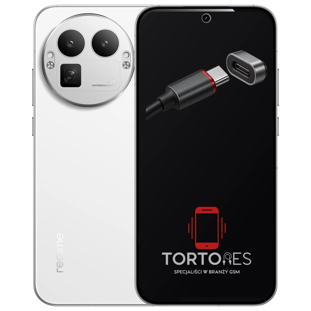 Realme GT 8 Pro z ilustracją złącza ładowania - naprawa złącza ładowania