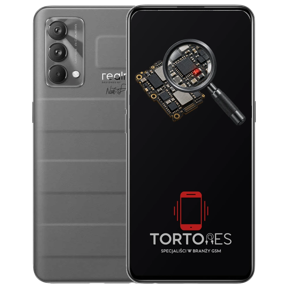 Realme GT Master Edition z symbolem diagnostyki - diagnoza telefonu