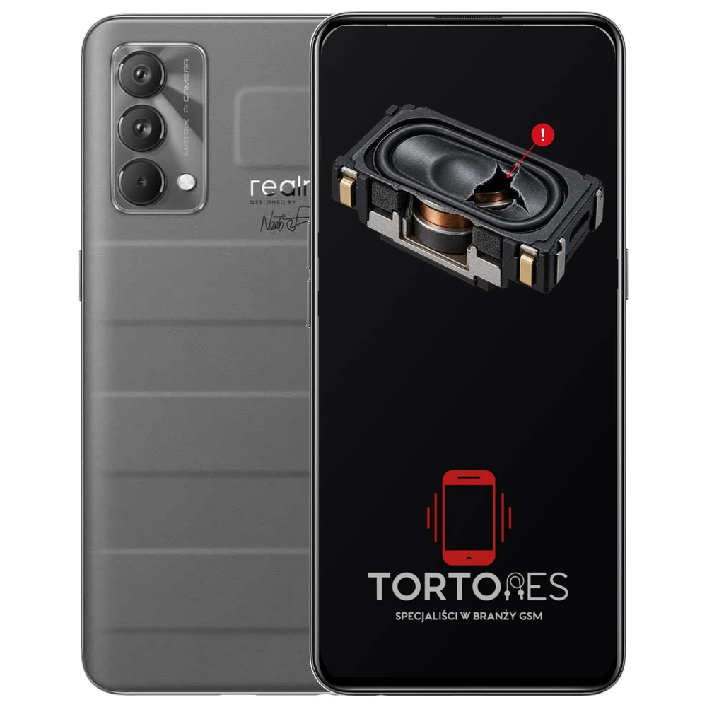 Realme GT Master Edition z symbolem głośnika multimedialnego - wymiana głośnika multimedialnego