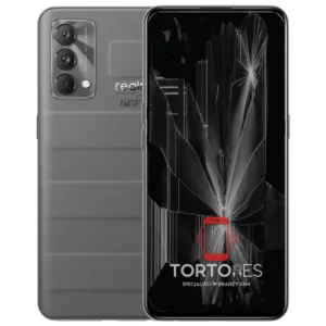 Realme GT Master Edition z ilustracją pękniętego wyświetlacza - wymiana zbitego wyświetlacza