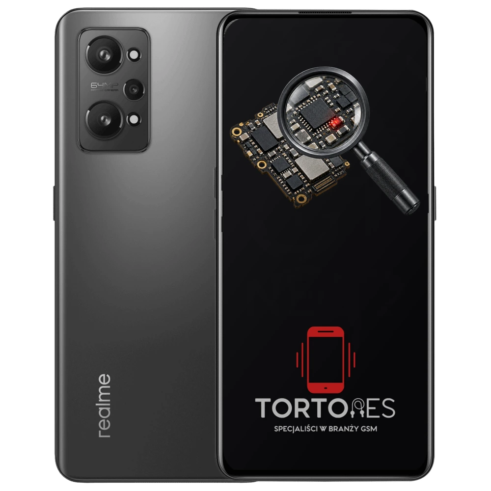 Realme GT Neo 2 z symbolem diagnostyki - diagnoza telefonu