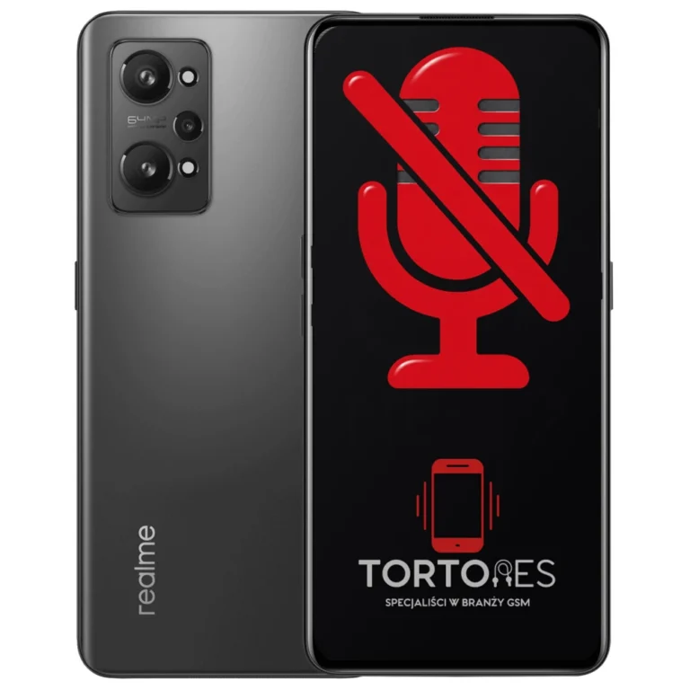 Realme GT Neo 2 z symbolem mikrofonu - naprawa mikrofonu