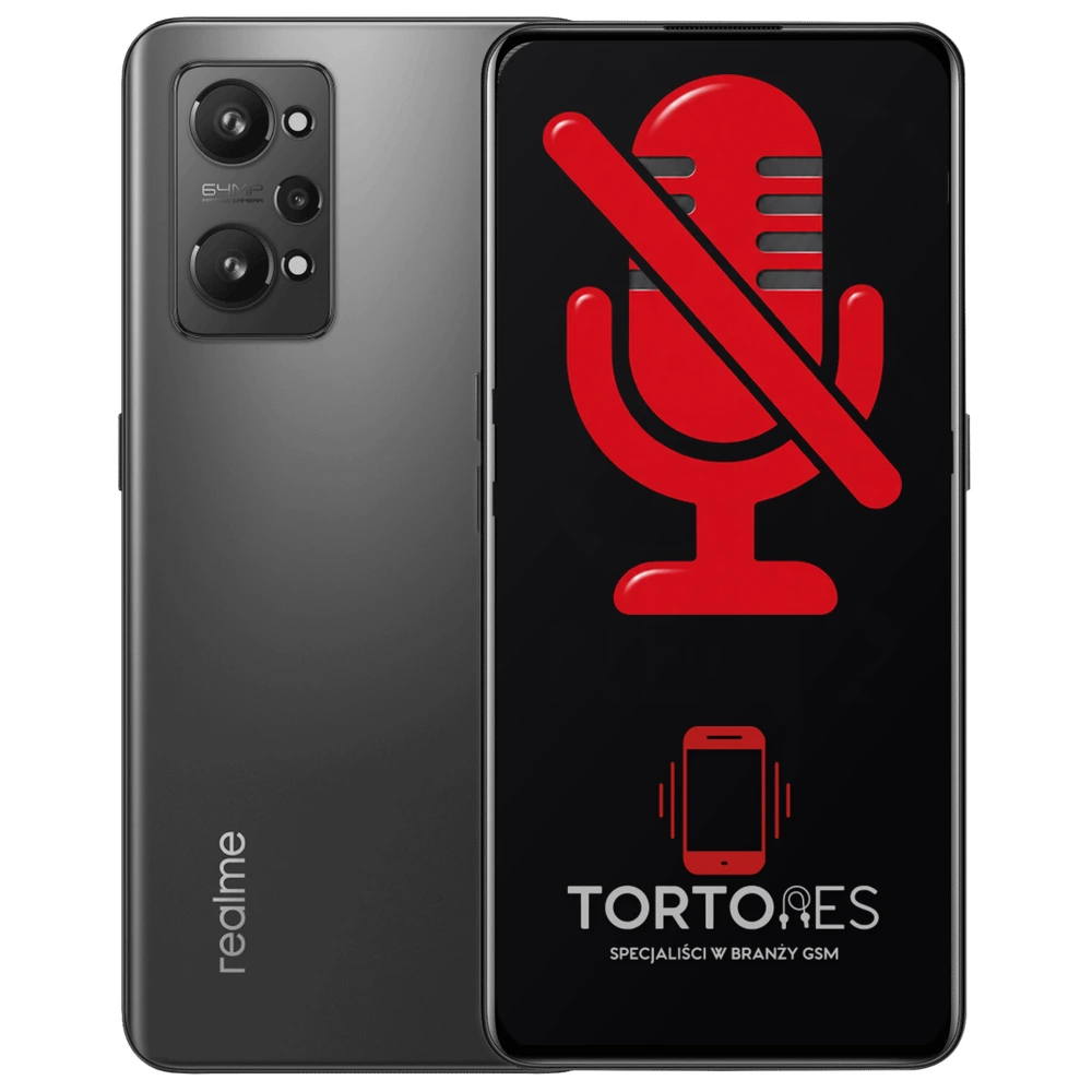 Realme GT Neo 2 z symbolem mikrofonu - naprawa mikrofonu