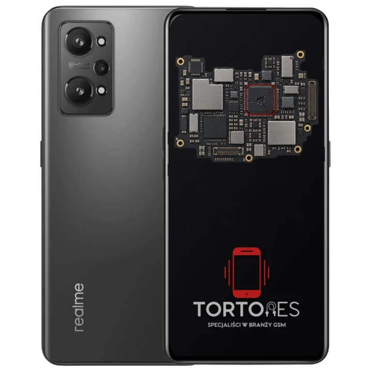Realme GT Neo 2 z ilustracją płyty głównej - naprawa płyty głównej
