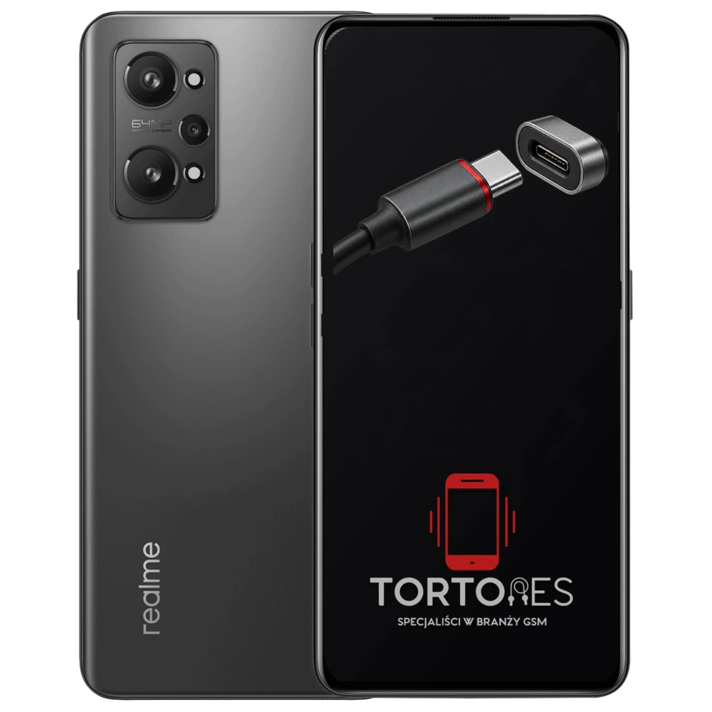 Realme GT Neo 2 z ilustracją złącza ładowania - naprawa złącza ładowania
