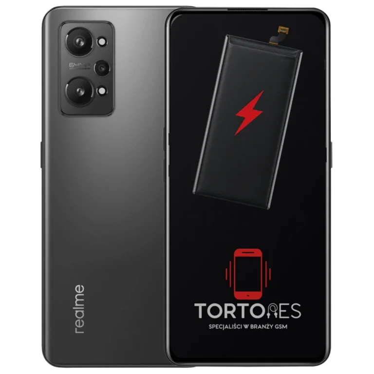 Realme GT Neo 2 z ilustracją baterii - wymiana baterii