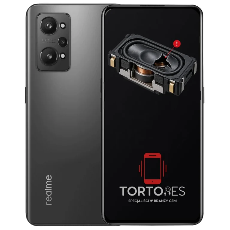 Realme GT Neo 2 z symbolem głośnika multimedialnego - wymiana głośnika multimedialnego