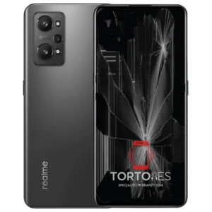 Realme GT Neo 2 z ilustracją pękniętego wyświetlacza - wymiana zbitego wyświetlacza