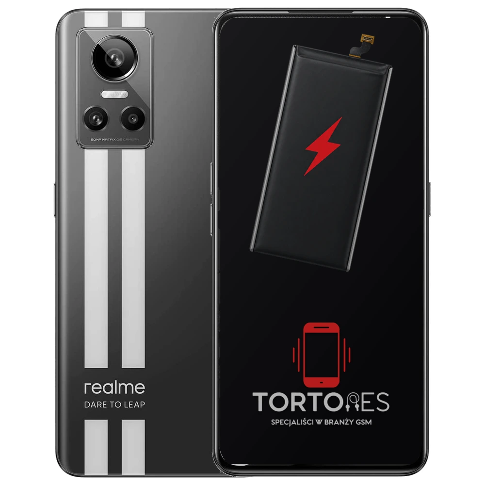 Realme GT Neo 3 150W z ilustracją baterii - wymiana baterii