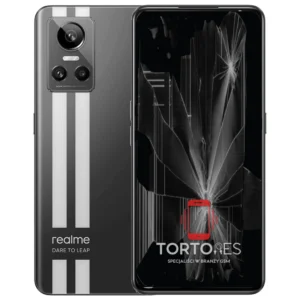 Realme GT Neo 3 150W z ilustracją pękniętego wyświetlacza - wymiana zbitego wyświetlacza