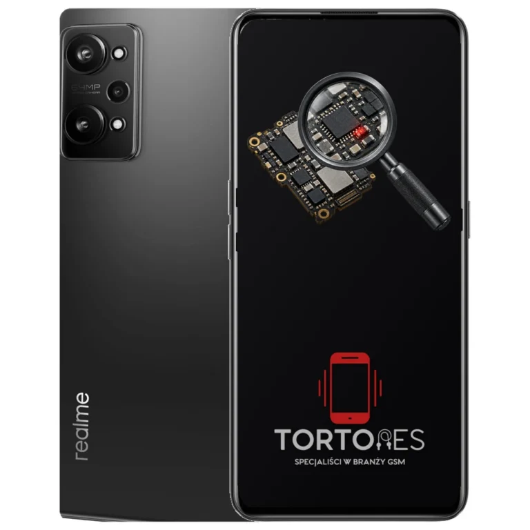 Realme GT Neo 3T z symbolem diagnostyki - diagnoza telefonu