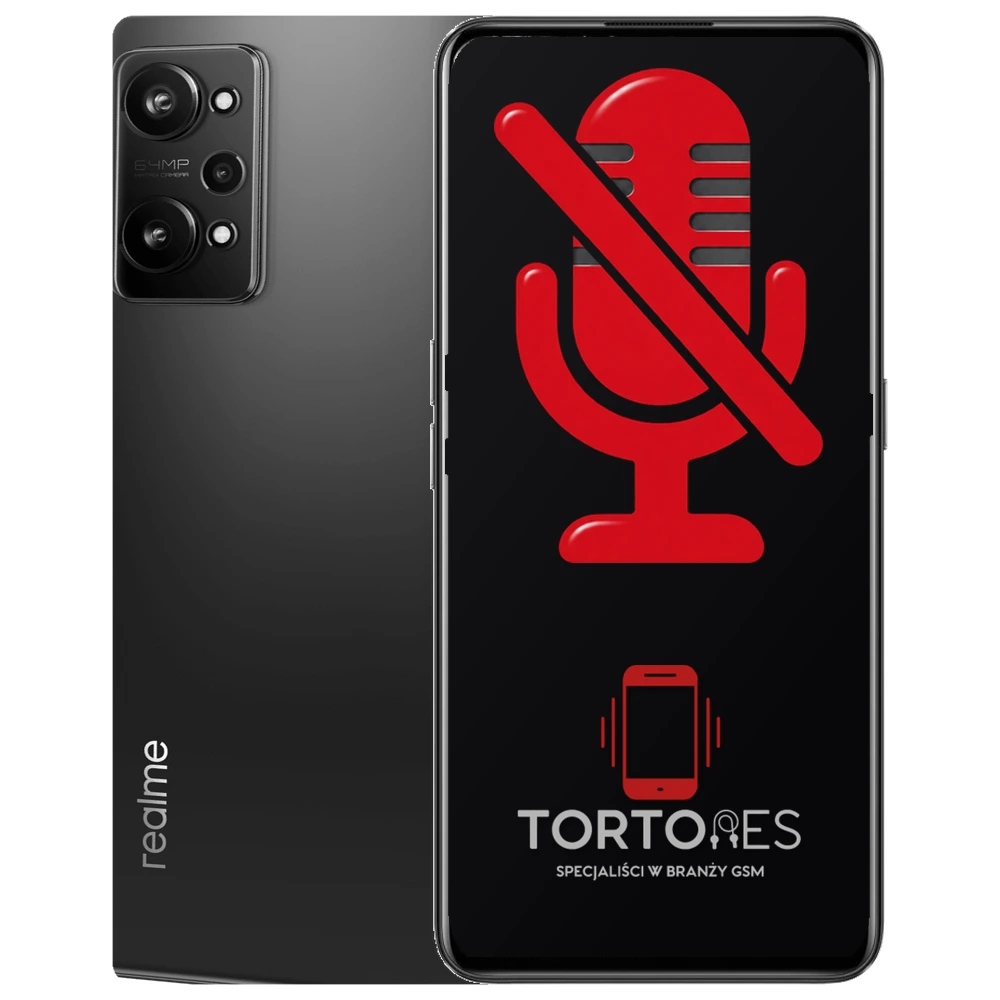 Realme GT Neo 3T z symbolem mikrofonu - naprawa mikrofonu