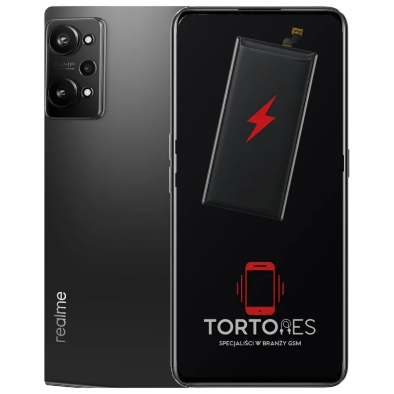 Realme GT Neo 3T z ilustracją baterii - wymiana baterii