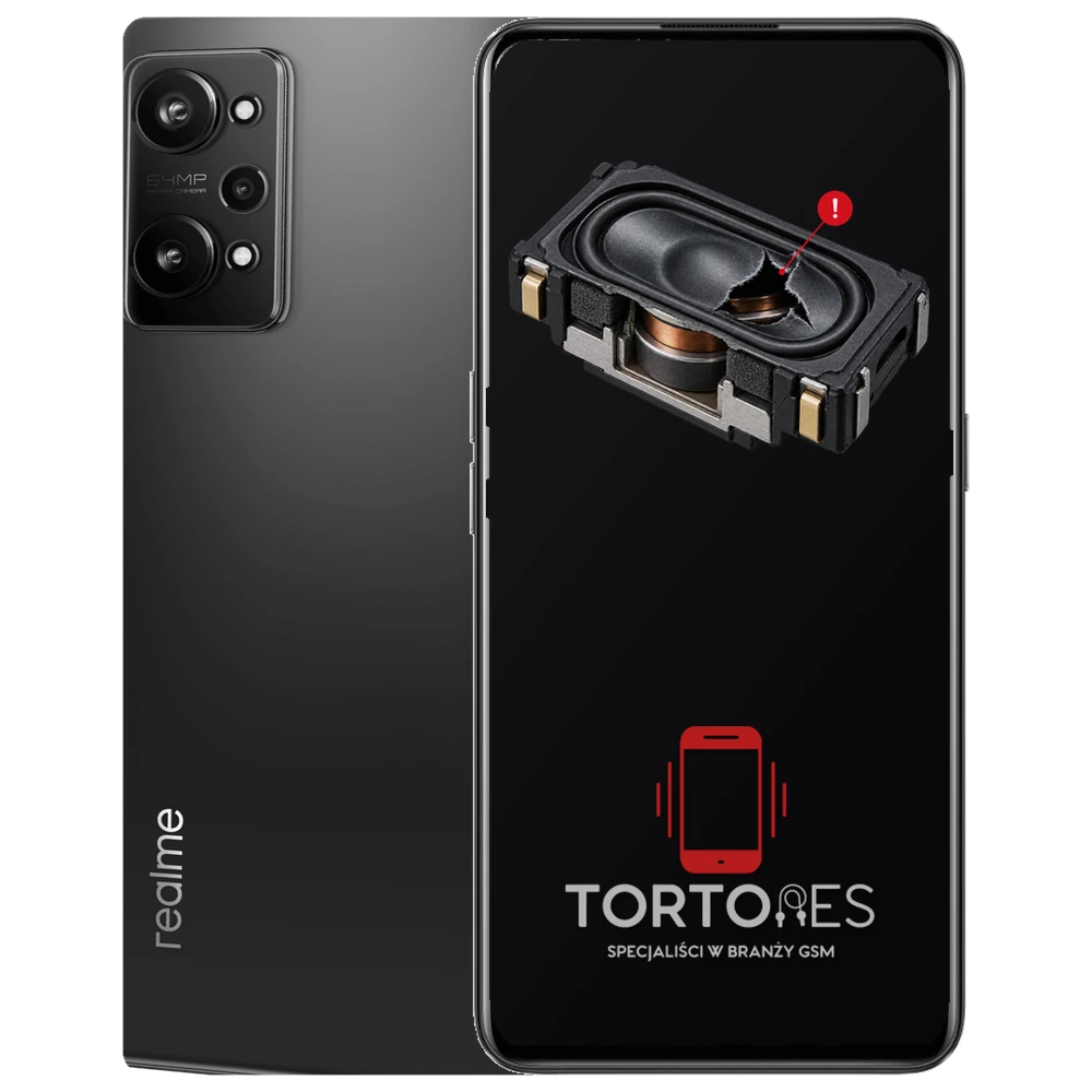 Realme GT Neo 3T z symbolem głośnika multimedialnego - wymiana głośnika multimedialnego
