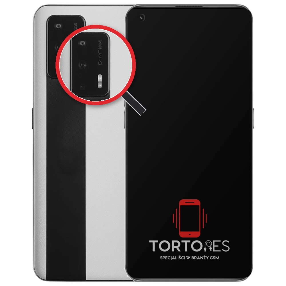 Realme GT 5G z lupą na tylnych aparatach - wymiana tylnej kamery