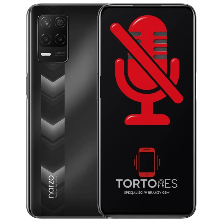 Realme Narzo 30 5G z symbolem mikrofonu - naprawa mikrofonu