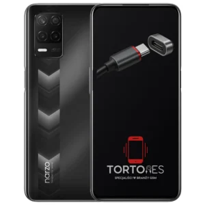 Realme Narzo 30 5G z ilustracją złącza ładowania - naprawa złącza ładowania