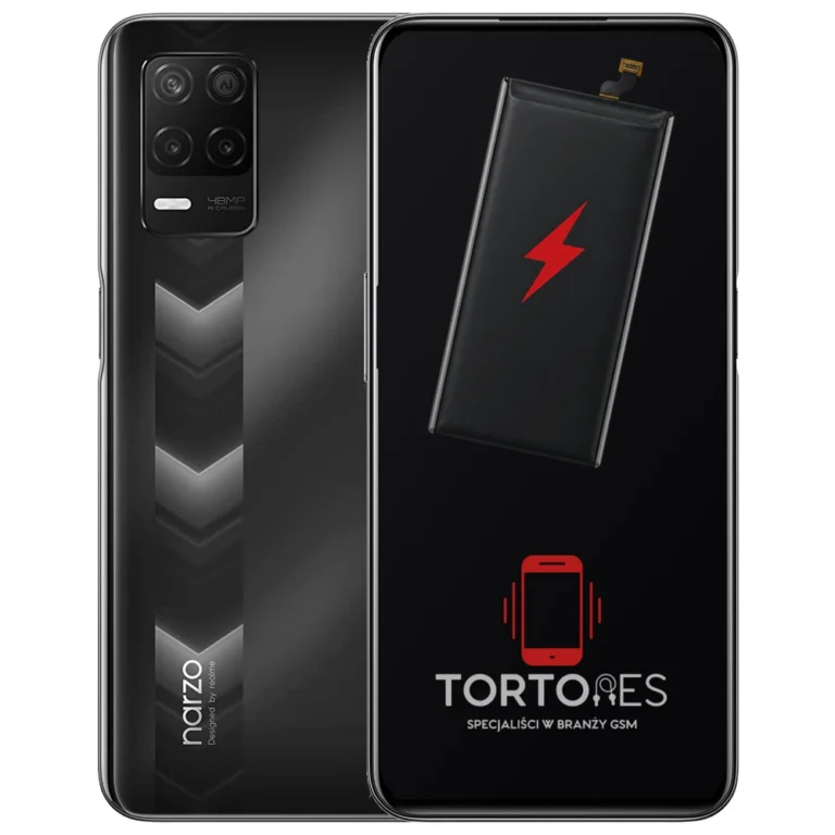 Realme Narzo 30 5G z ilustracją baterii - wymiana baterii