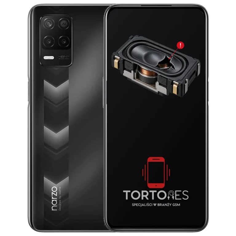 Realme Narzo 30 5G z symbolem głośnika multimedialnego - wymiana głośnika multimedialnego