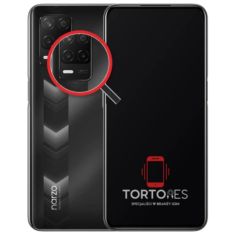 Realme Narzo 30 5G z lupą na tylnych aparatach - wymiana tylnej kamery