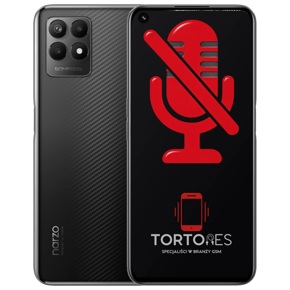 Realme Narzo 50 4G z symbolem mikrofonu - naprawa mikrofonu