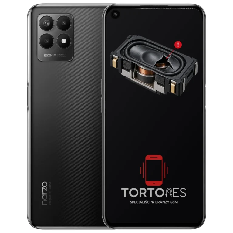 Realme Narzo 50 4G z symbolem głośnika multimedialnego - wymiana głośnika multimedialnego