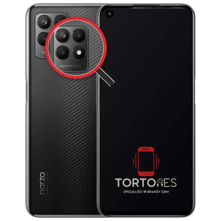 Realme Narzo 50 4G z lupą na tylnych aparatach - wymiana tylnej kamery