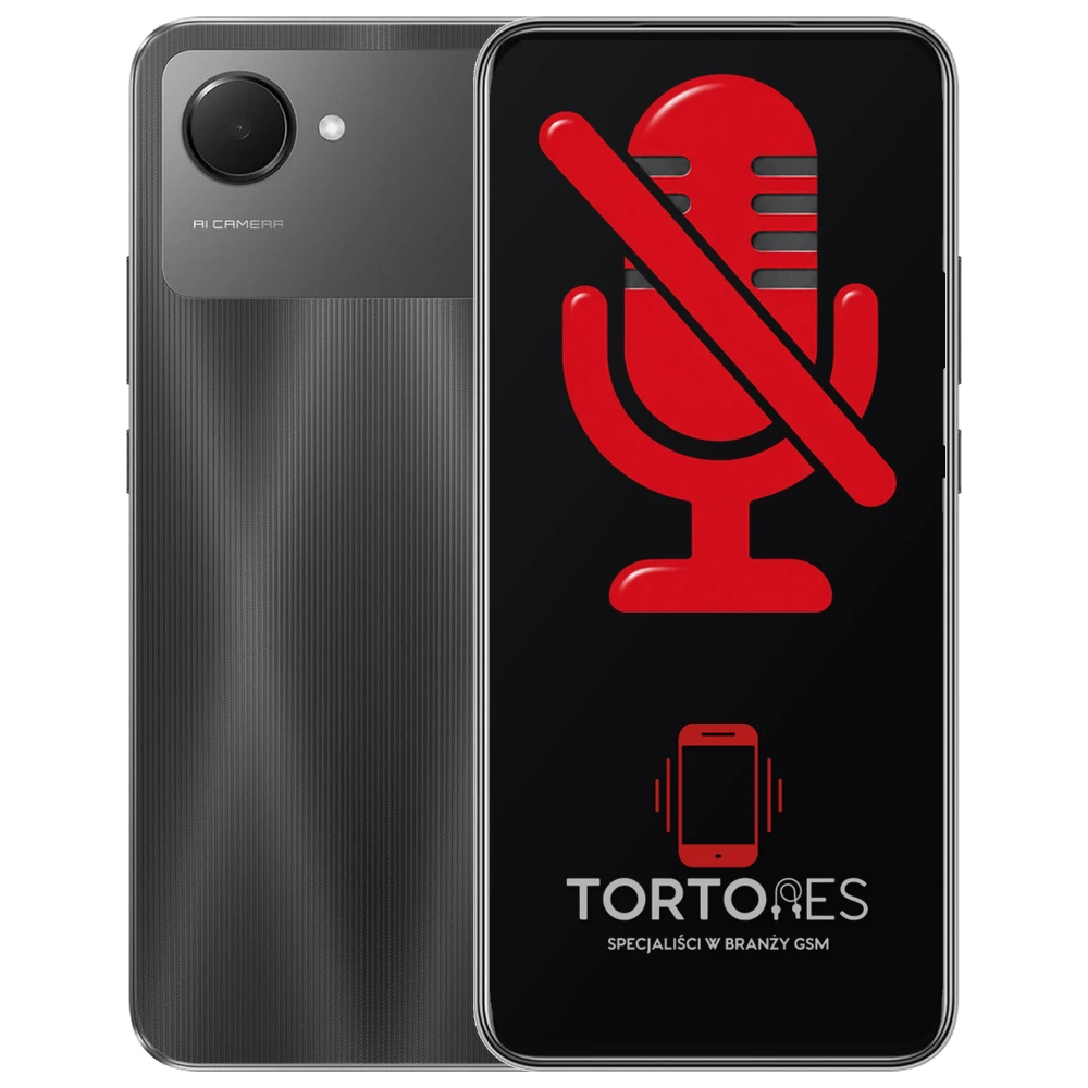 Realme Narzo 50i Prime z symbolem mikrofonu - naprawa mikrofonu