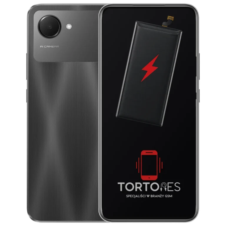 Realme Narzo 50i Prime z ilustracją baterii - wymiana baterii