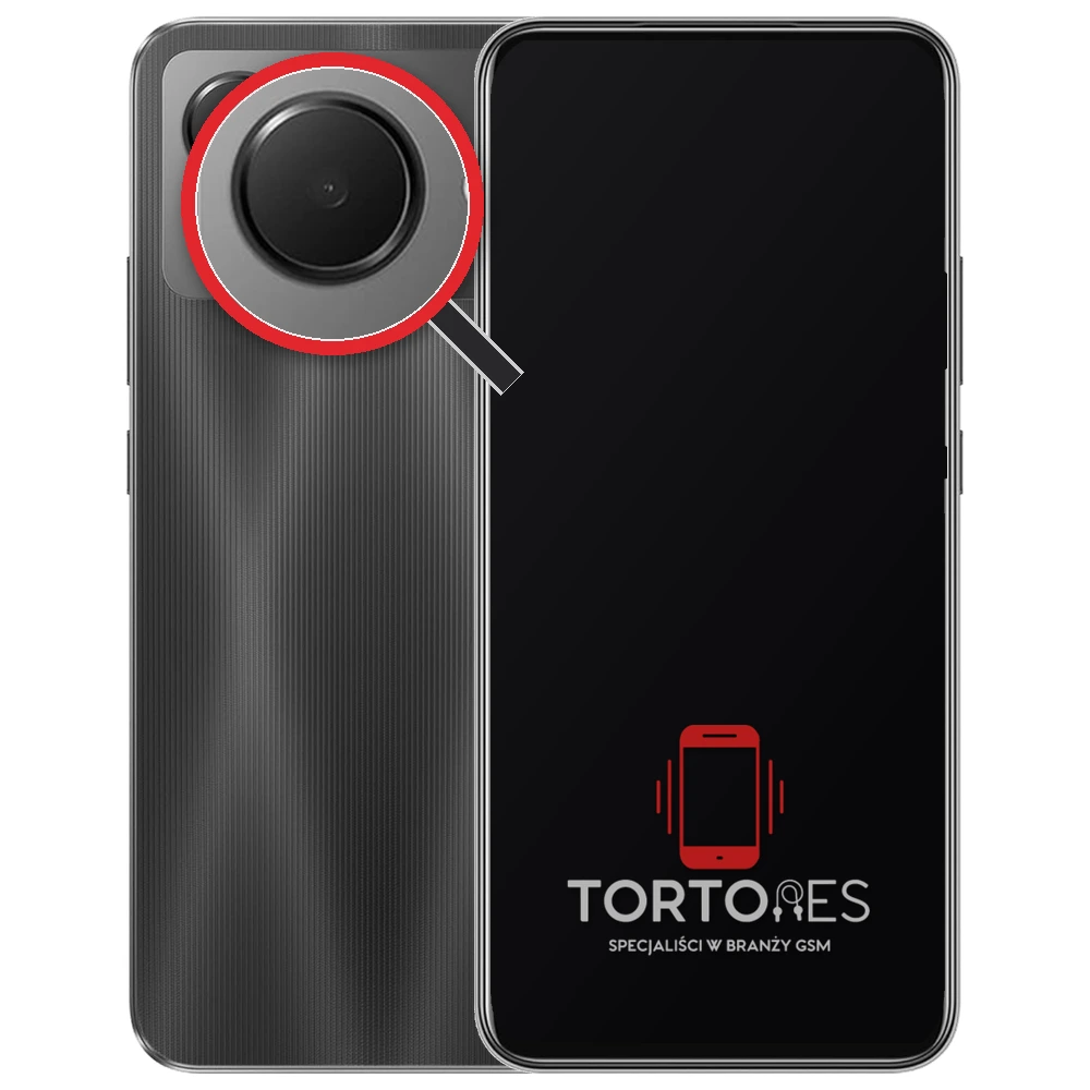 Realme Narzo 50i Prime z lupą na tylnych aparatach - wymiana tylnej kamery
