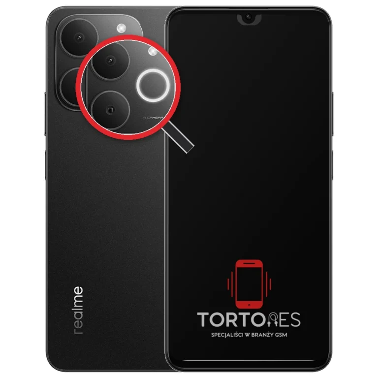 Realme Note 70T z lupą na tylnych aparatach - wymiana tylnej kamery