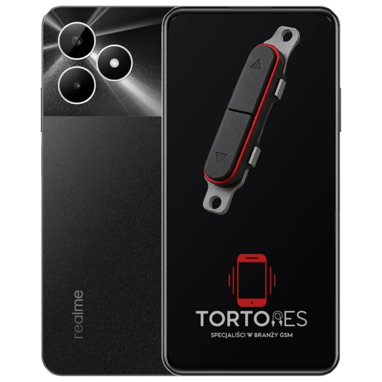 Realme Note 50 z symbolem przycisków - naprawa przycisków włączania i głośności