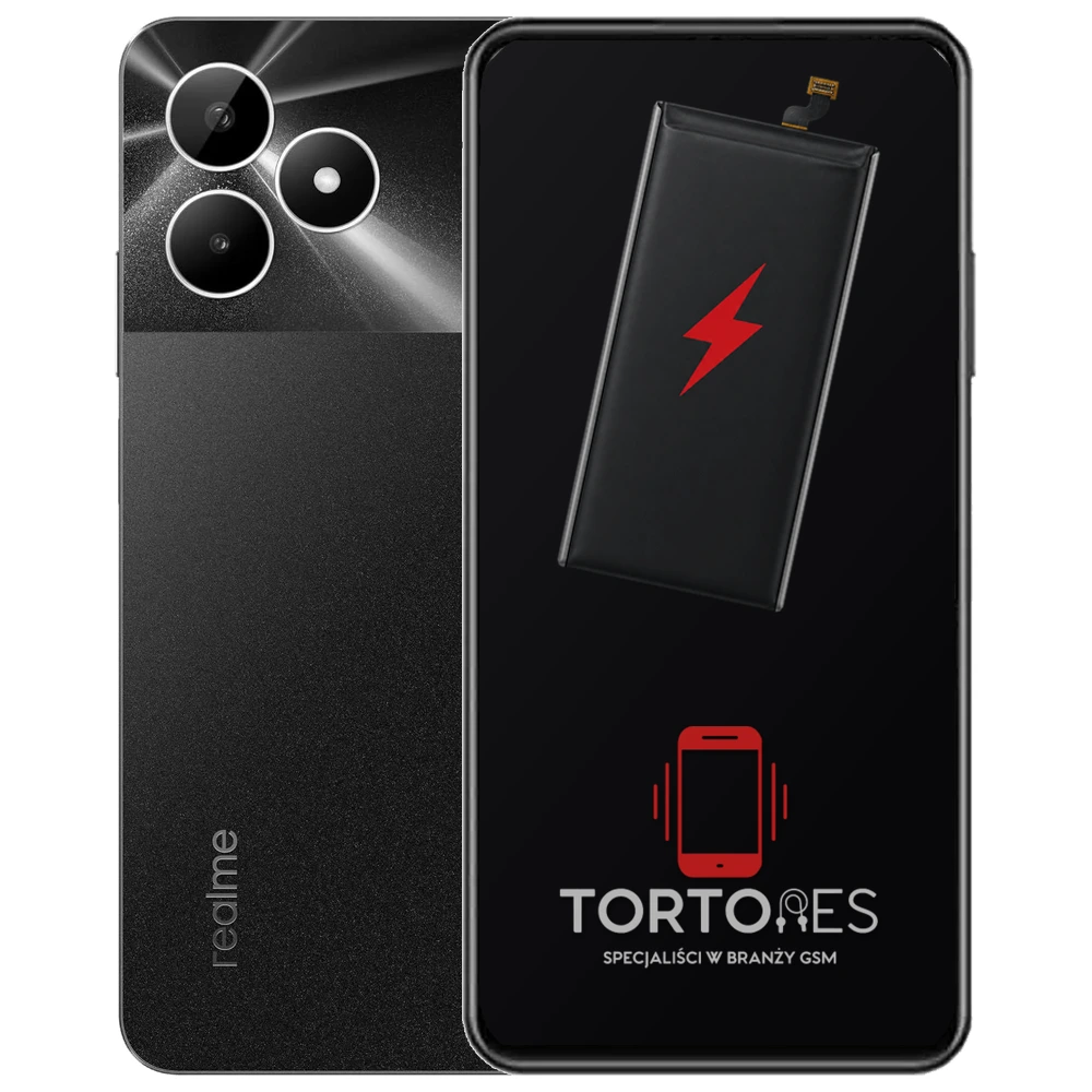 Realme Note 50 z ilustracją baterii - wymiana baterii