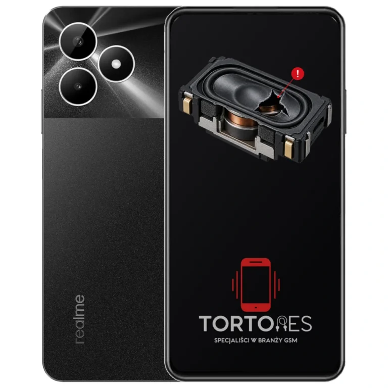 Realme Note 50 z symbolem głośnika multimedialnego - wymiana głośnika multimedialnego