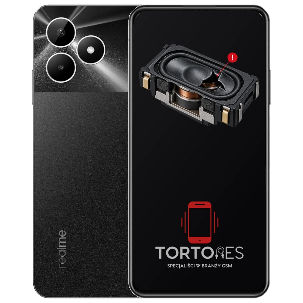 Realme Note 50 z symbolem głośnika multimedialnego - wymiana głośnika multimedialnego
