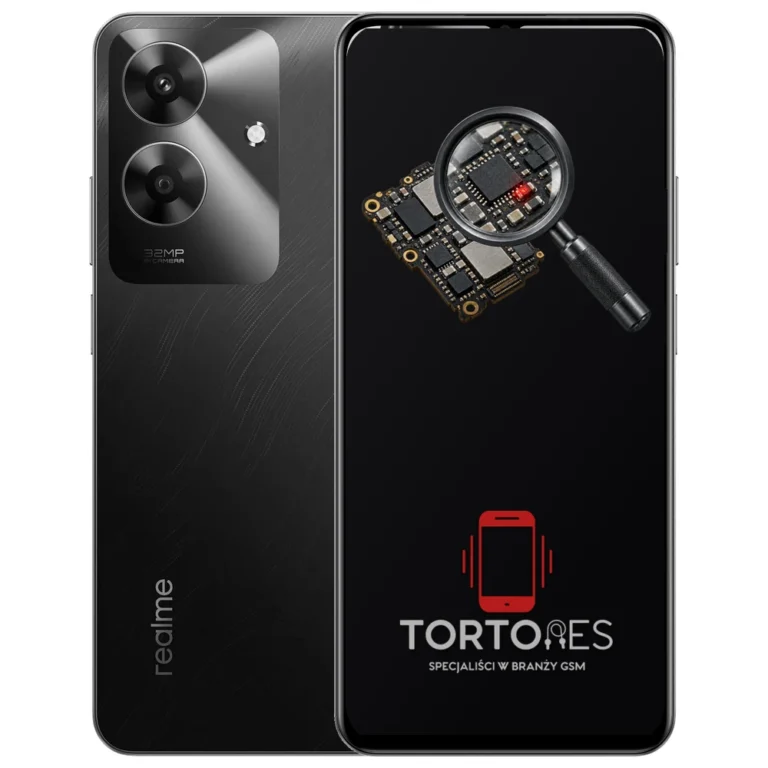 Realme Note 60 z symbolem diagnostyki - diagnoza telefonu