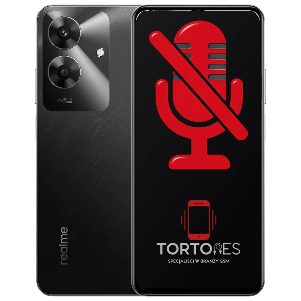 Realme Note 60 z symbolem mikrofonu - naprawa mikrofonu