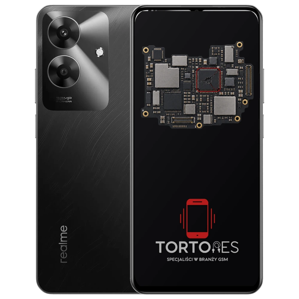 Realme Note 60 z ilustracją płyty głównej - naprawa płyty głównej