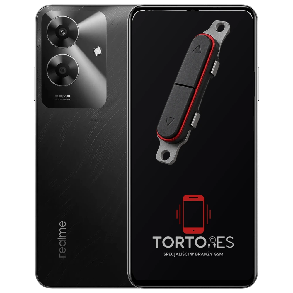 Realme Note 60 z symbolem przycisków - naprawa przycisków włączania i głośności