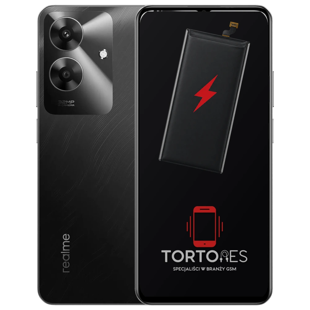 Realme Note 60 z ilustracją baterii - wymiana baterii