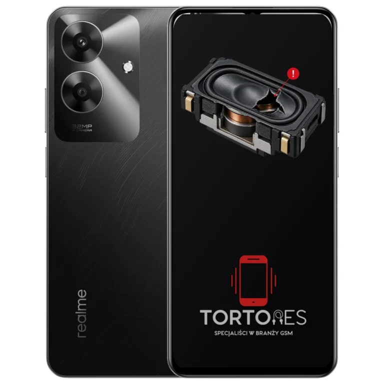 Realme Note 60 z symbolem głośnika multimedialnego - wymiana głośnika multimedialnego