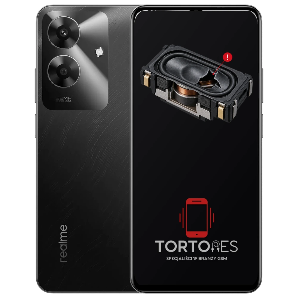 Realme Note 60 z symbolem głośnika multimedialnego - wymiana głośnika multimedialnego