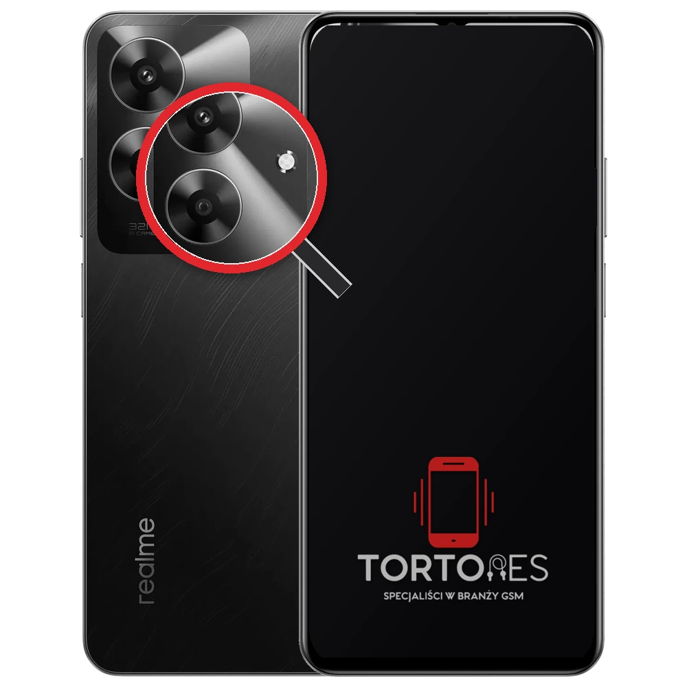 Realme Note 60 z lupą na tylnych aparatach - wymiana tylnej kamery