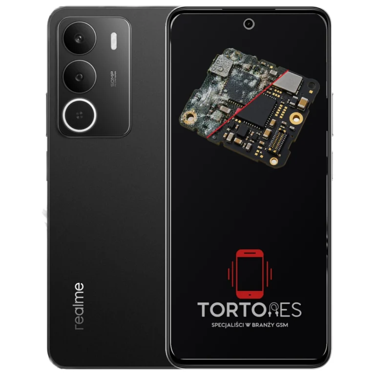 Realme P3 Lite z ilustracją zalania - czyszczenie po zalaniu
