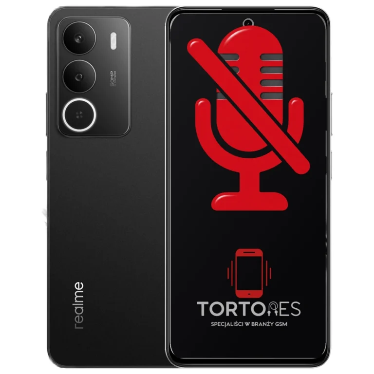 Realme P3 Lite z symbolem mikrofonu - naprawa mikrofonu
