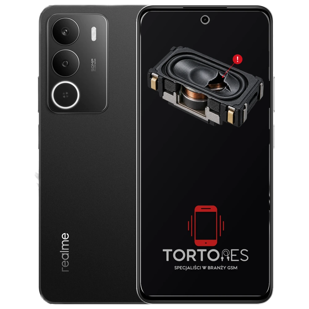 Realme P3 Lite z symbolem głośnika multimedialnego - wymiana głośnika multimedialnego