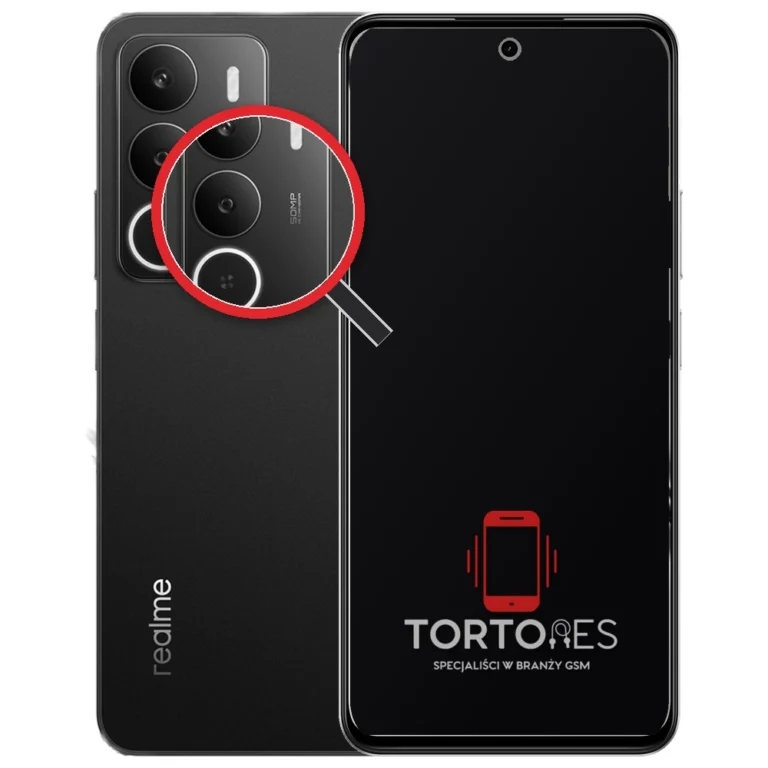 Realme P3 Lite z lupą na tylnych aparatach - wymiana tylnej kamery