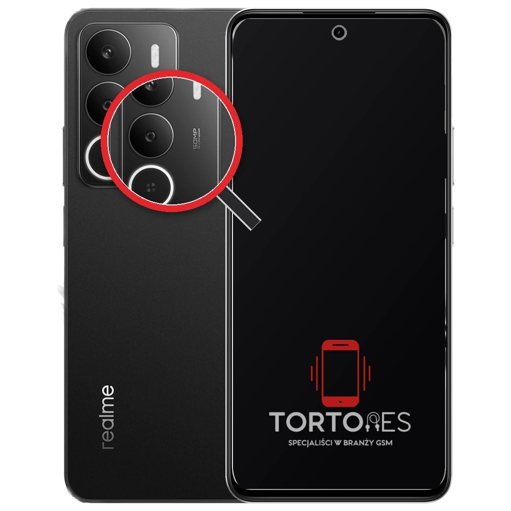 Realme P3 Lite z lupą na tylnych aparatach - wymiana tylnej kamery