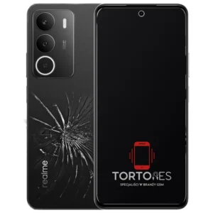 Realme P3 Lite z ilustracją pękniętej tylnej klapki - wymiana zbitej klapki