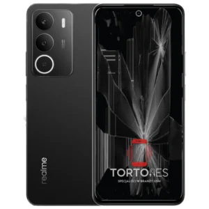 Realme P3 Lite z ilustracją pękniętego wyświetlacza - wymiana zbitego wyświetlacza